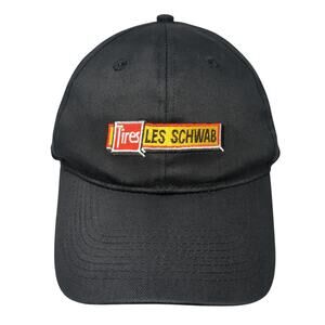 Tires Les Schwab Snapback Cap Black One Size Adjustable Embroidered Go USA